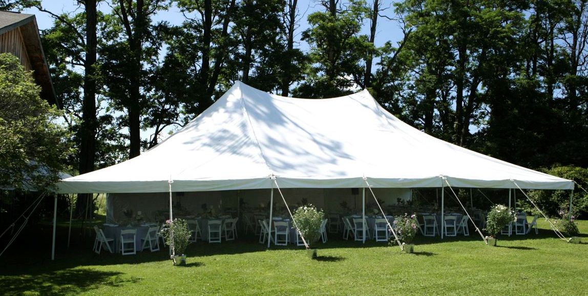 volgorde olie formeel White Party Tents - Jamestown Awning and Party Tents